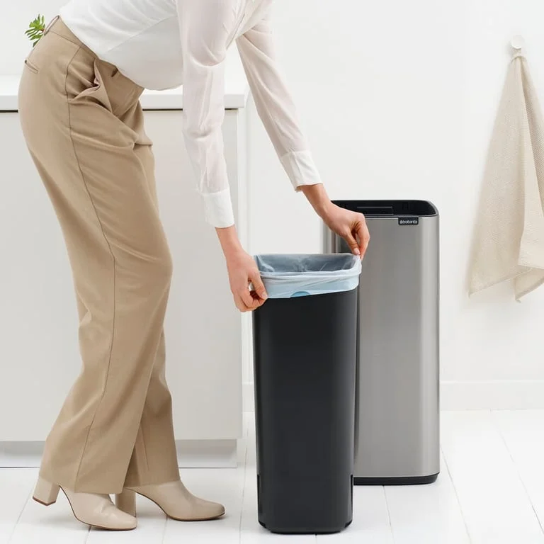 Waste Bin Brabantia Bo Touch 30L, Matt Steel Fingerprint Proof