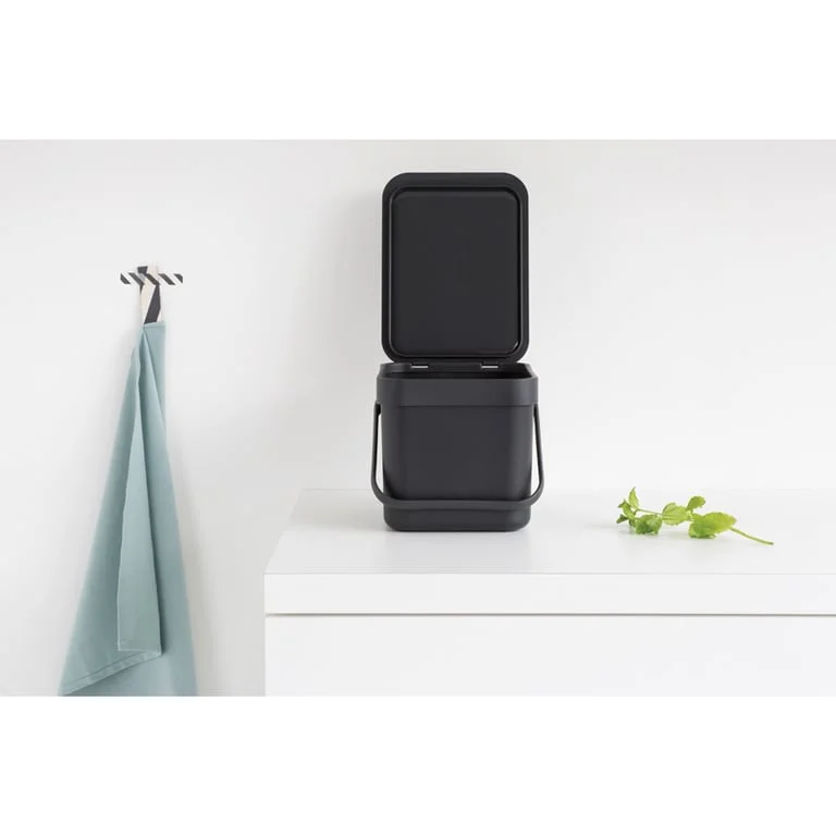 Кош за смет за разделно събиране Brabantia Sort&Go 6L, Dark Grey