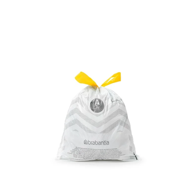 PerfectFit Bags Brabantia, Size A, 3L, 20pcs, White