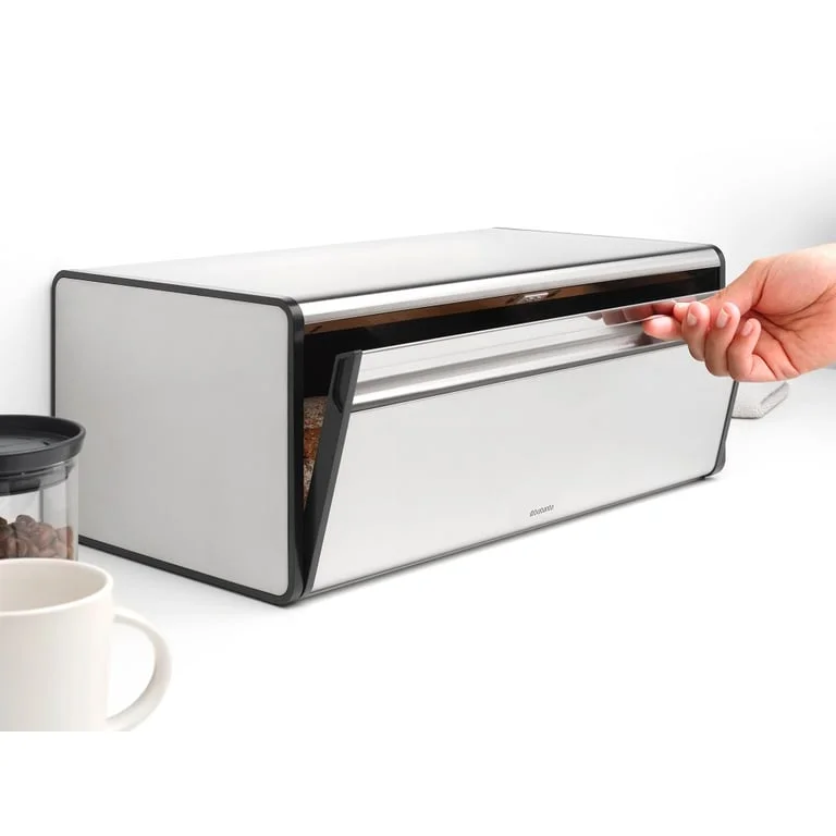 Bread Bin Brabantia, Fall Front Matt Steel