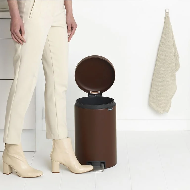 Кош за смет с педал Brabantia NewIcon 12L, Mineral Cosy Brown