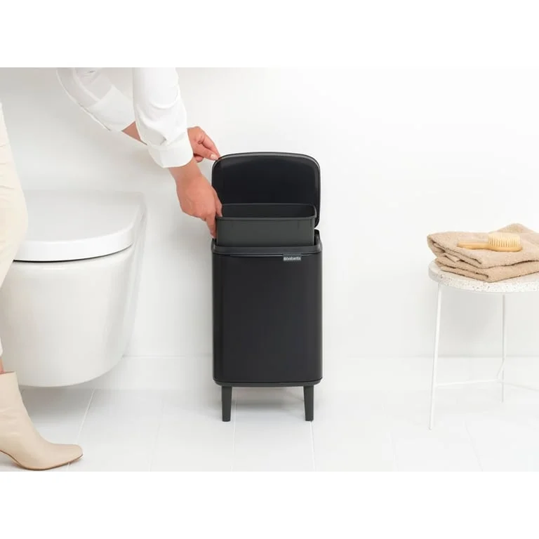 Waste Bin Brabantia Bo Small Hi 7L, Matt Black