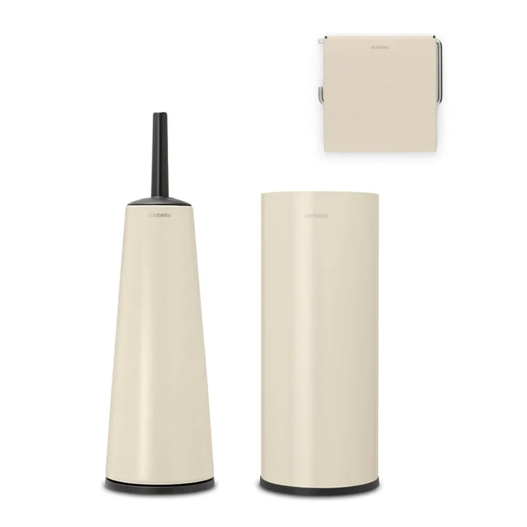Toilet Accessory Set Brabantia Balance Collection, 3 Pieces, Soft Beige