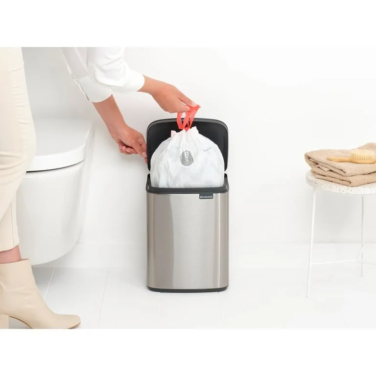 Waste Bin Brabantia Bo Small 7L, Matt Steel Fingerprint Proof