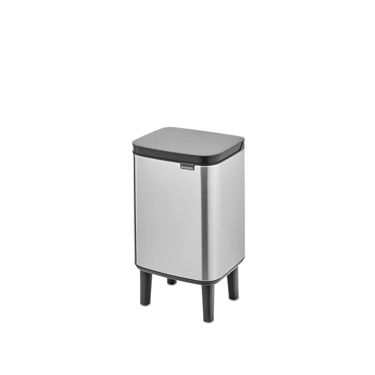 Waste Bin Brabantia Bo Small Hi 4L, Matt Steel Fingerprint Proof