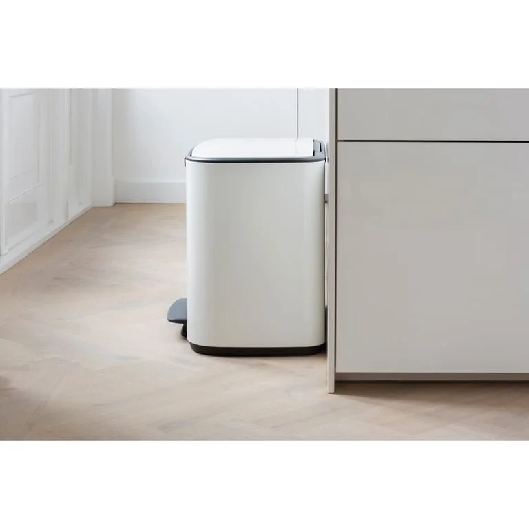 Brabantia Bo Pedal Bin, 11/23L, White