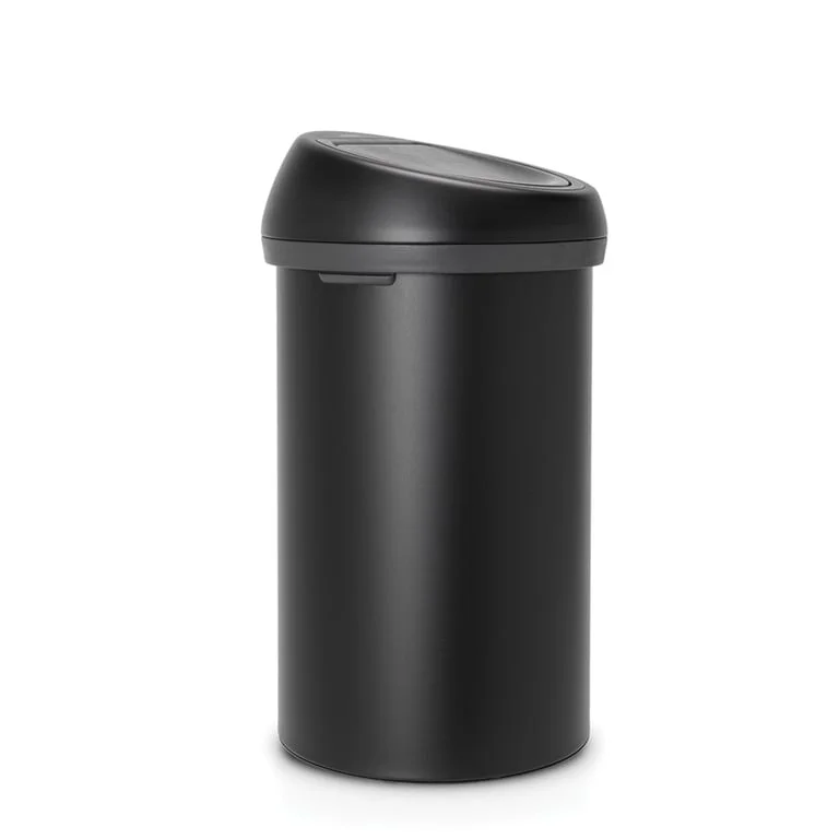 Waste Bin Brabantia Touch 60L, Mineral Moonlight Black