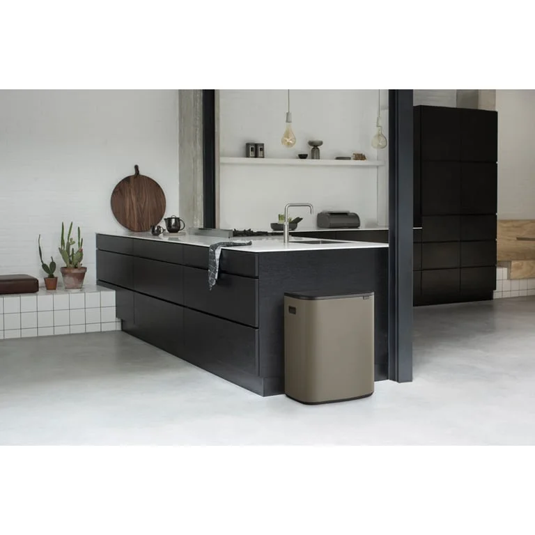 Кош за смет Brabantia Bo Touch 2x30L, Platinum