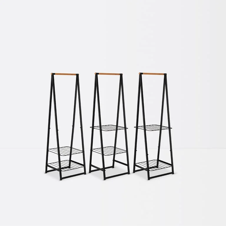 Clothes Rack Brabantia Linn Black, Compact