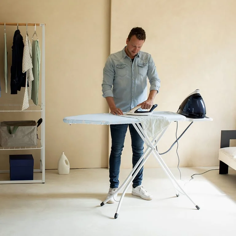 Ironing Board Brabantia C 124x45cm, Solid Steam Unit Holder, Fresh Breeze