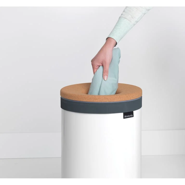 Кош за пране Brabantia 35L, White, корков капак
