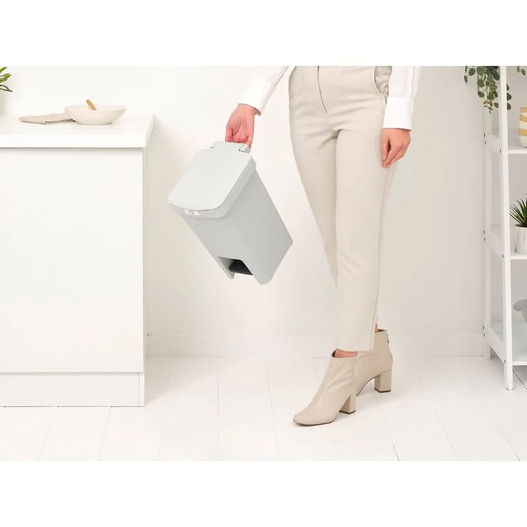 Кош за смет с педал Brabantia StepUp 10L, Light Grey