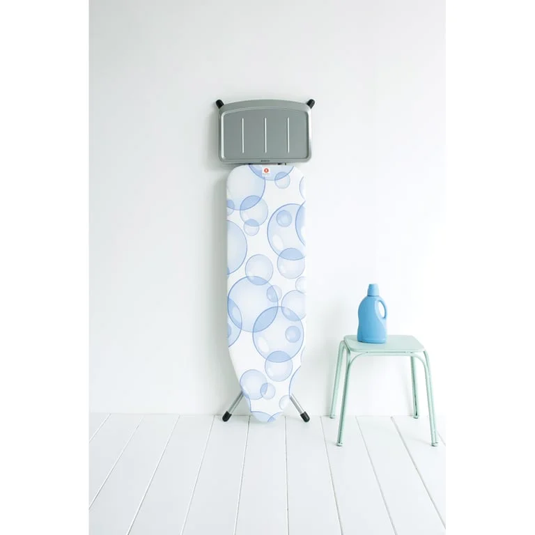 Маса за гладене Brabantia B 124x38cm с поставка за парогенератор, PerfectFlow Bubbles