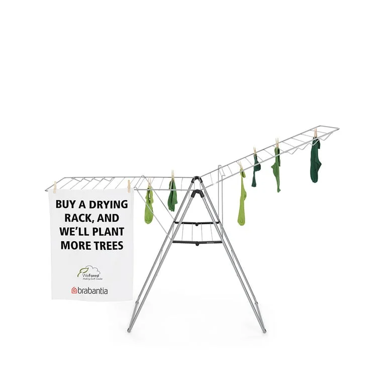 Drying Rack Brabantia Hangon, 25m, Metallic Grey