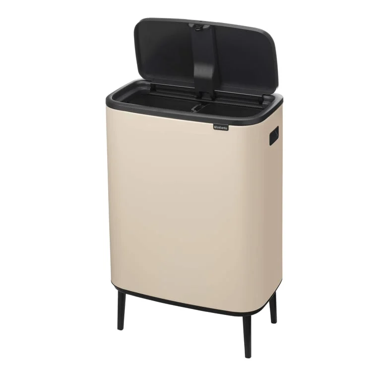 Waste Bin Brabantia Bo Touch Hi 2x30L, Soft Beige