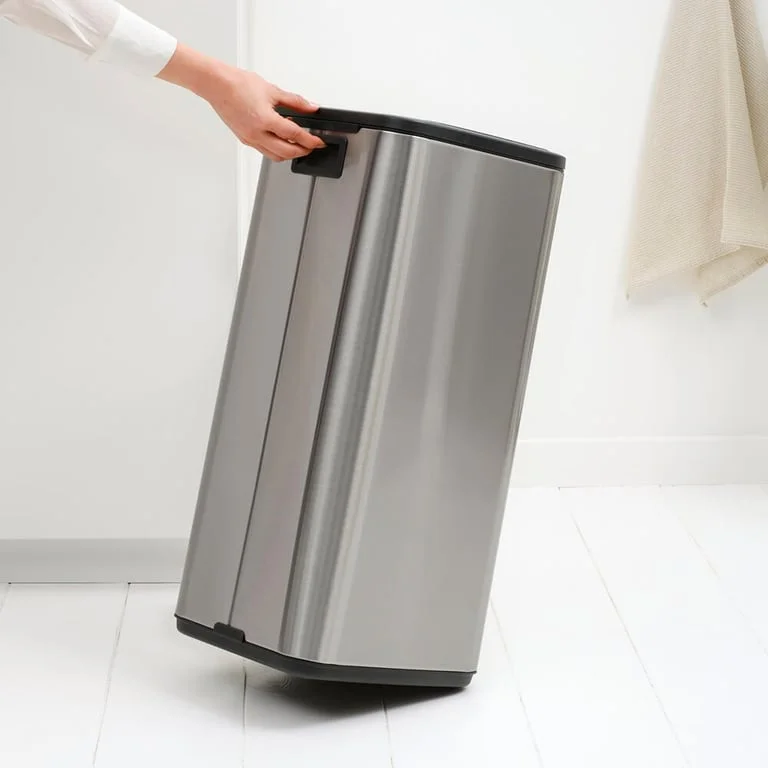 Waste Bin Brabantia Bo Touch 30L, Matt Steel Fingerprint Proof