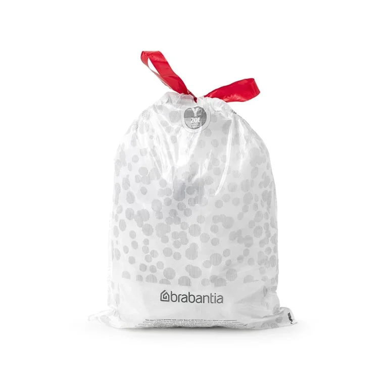 PerfectFit Bags for NewIcon Bin, Brabantia, Size Y, 20L, 20 pcs, White