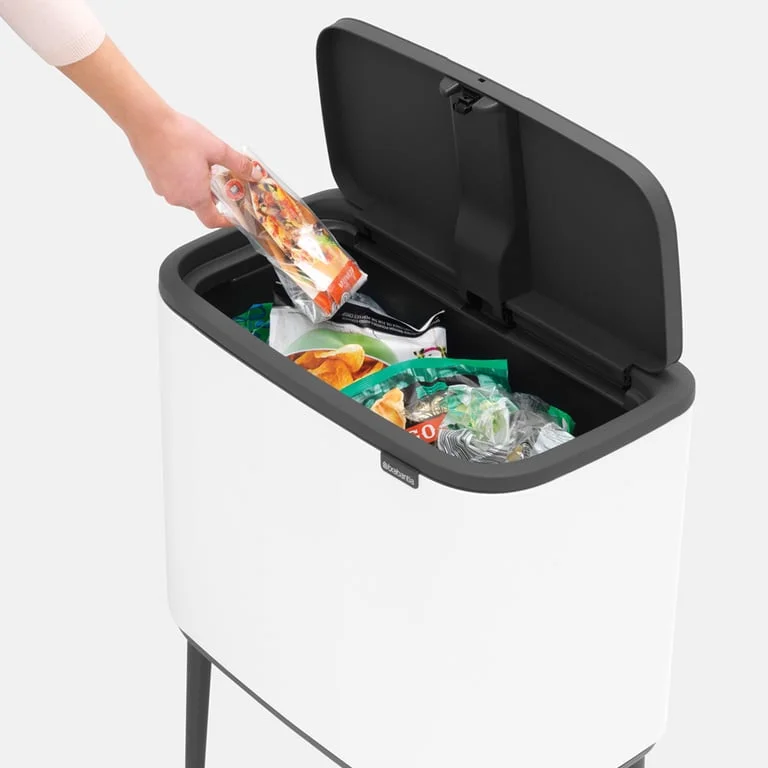 Brabantia Bo Touch Bin, 3x11L, White