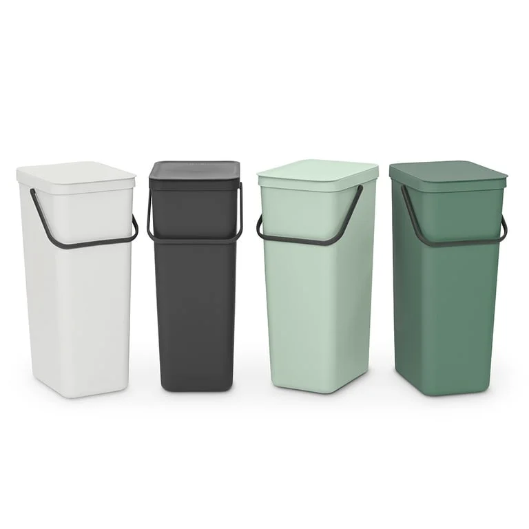 Waste Bin Brabantia Sort&Go 40L, Jade Green