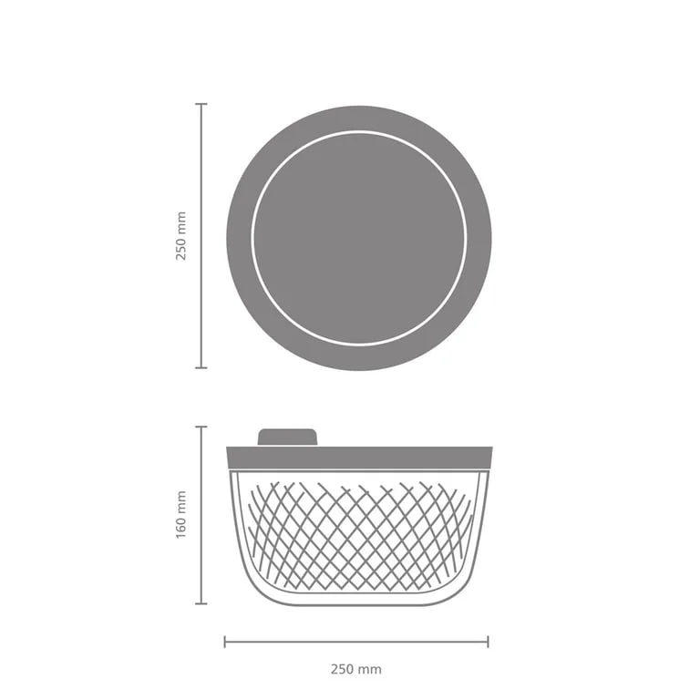 Уред за сушене на салата Brabantia Tasty+ Jade Green
