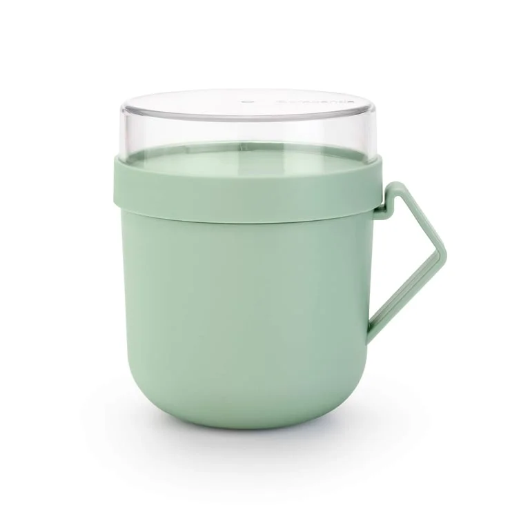 Soup Mug Brabantia Make&Take Jade Green 600ml, Plastic