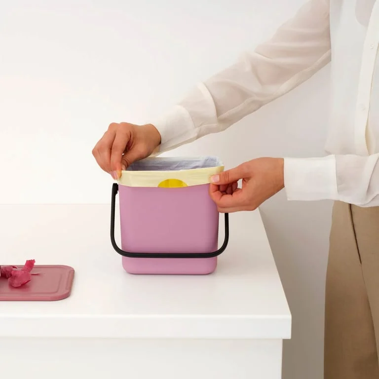 Waste Bin Brabantia Sort&Go 3L, Lilac Pink