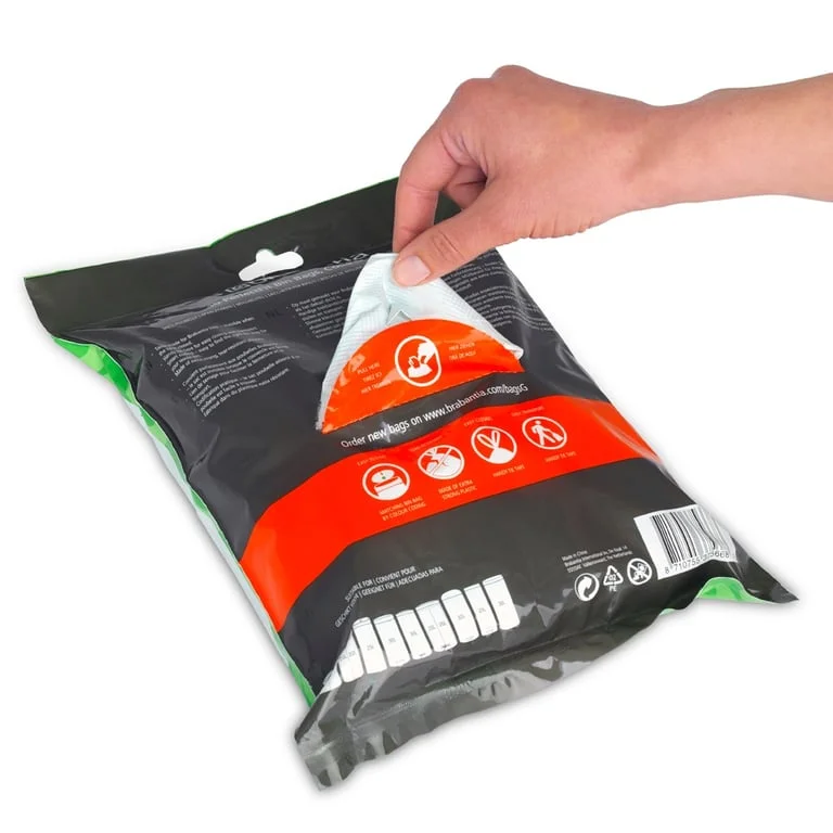PerfectFit Bags Brabantia Size G, 23-30L, 40 pcs, White