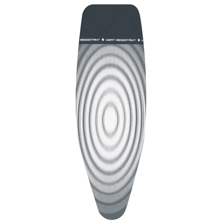 Ironing Board Cover Brabantia D 135x45cm, 4mm Foam&4mm Felt, Heat Resistant Parking Zone, Titan Oval