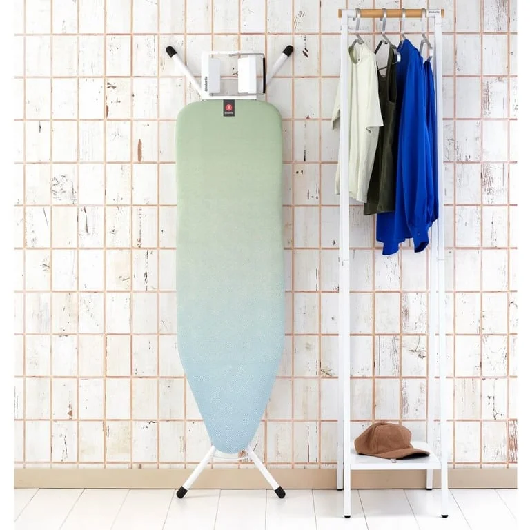 Ironing Board Brabantia B 124x38cm, Steam Iron Rest, Soothing Sea
