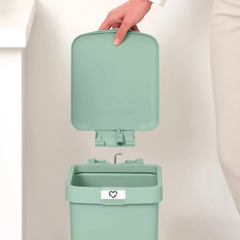 Pedal Waste Bin Brabantia StepUp 10L, Jade Green