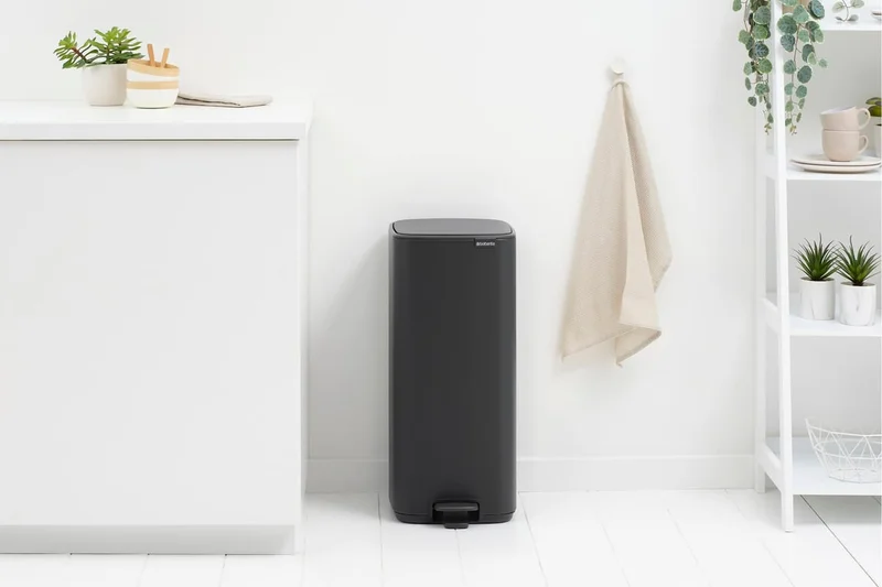 Кош за смет Brabantia Bo Pedal 30L, Mineral Infinite Grey