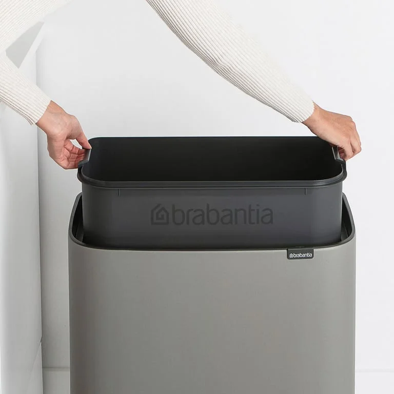 Bo Touch Bin Brabantia Mineral Concrete Grey 3 x 11L