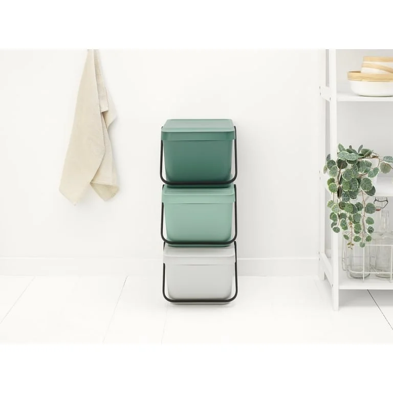 Recycle Bin Brabantia Sort & Go Stackable 20L, Fir Green