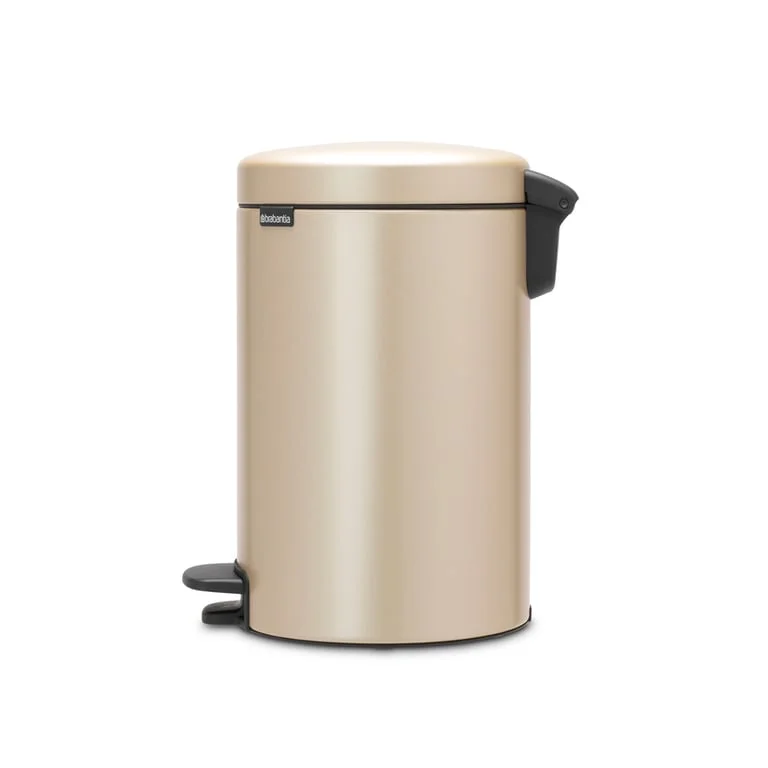 Waste Bin Brabantia NewIcon Pedal 12L, Metallic Gold