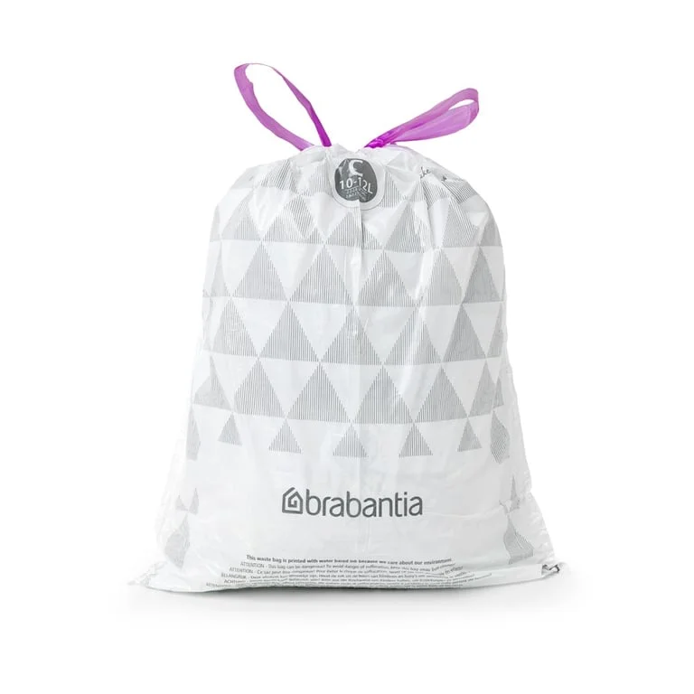 PerfectFit Bags Brabantia, size C, 10-12L, 20pcs, White