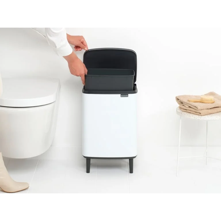 Waste Bin Brabantia Bo Small Hi 12L, White