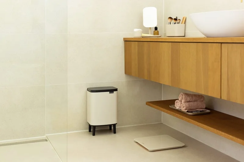 Waste Bin Brabantia Bo Small Hi 7L, Soft Beige