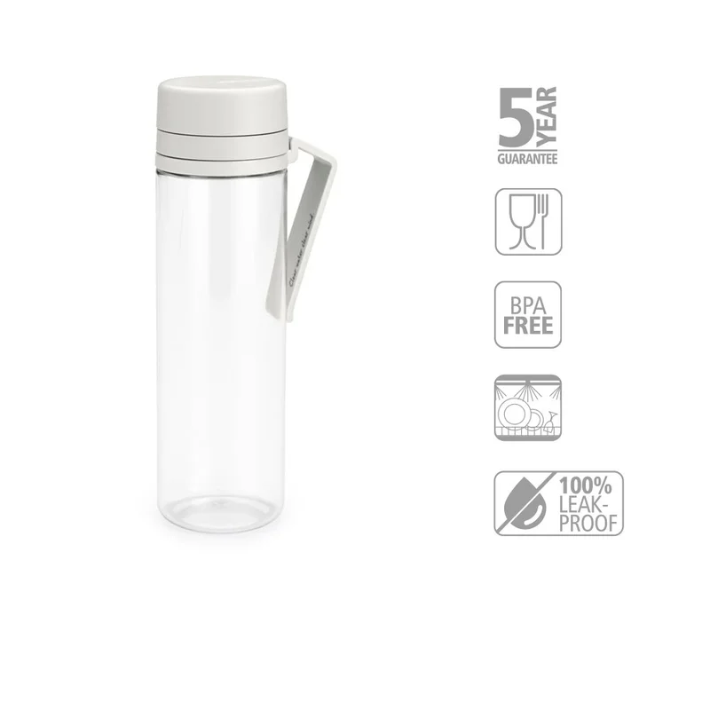 Бутилка Brabantia Make&Take 500ml Light Grey, с цедка