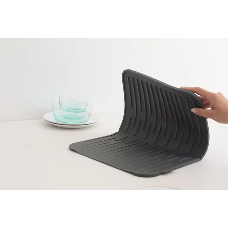 Silicone dish drying mat, Brabantia, Dark Grey