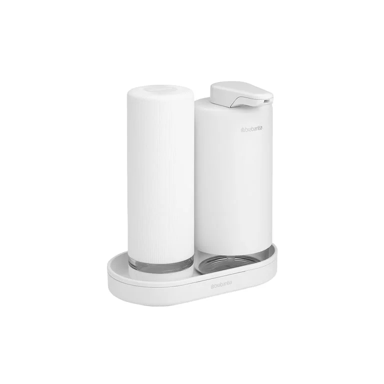 Soap Dispenser Set Brabantia SinkStyle Mineral Fresh White, 2x 200 ml