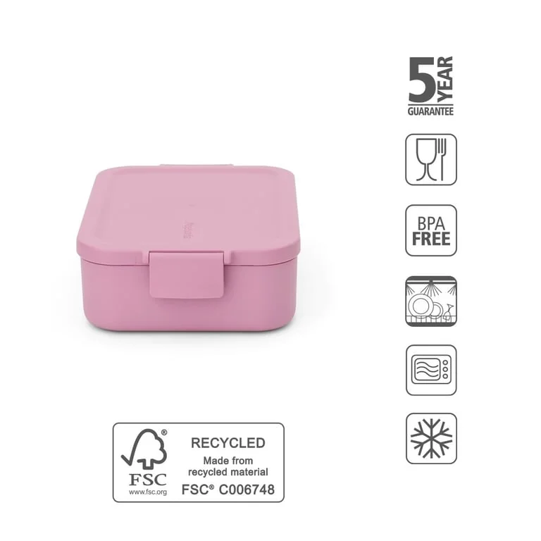 Lunch Box Brabantia Make&Take Lilac Pink Medium, Plastic