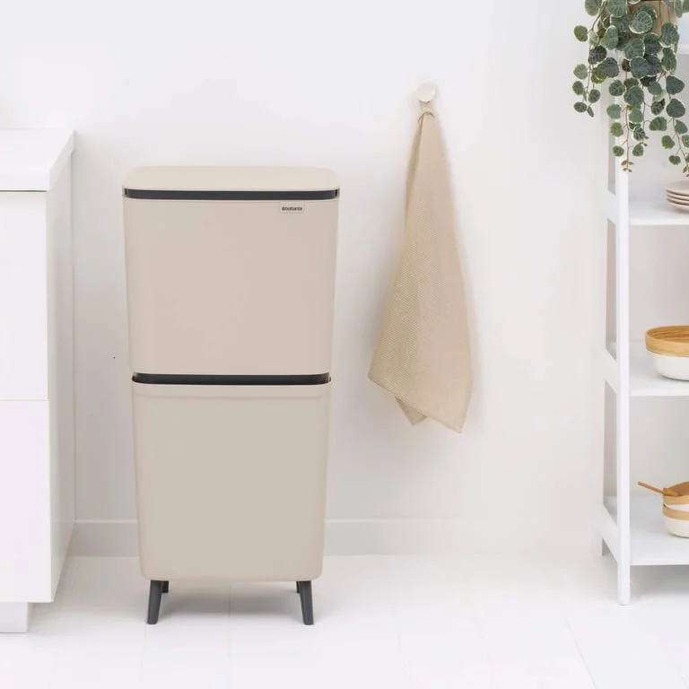 Recycle Bin Brabantia SortUp Hi 20+10+10L, Soft Beige