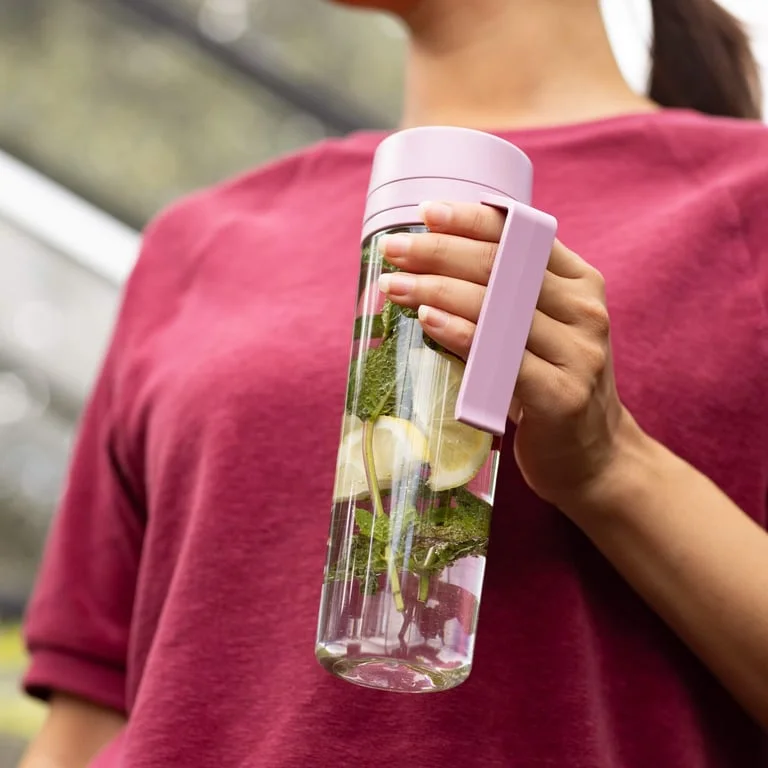 Water Bottle Brabantia Make&Take Lilac Pink 500ml, with Strainer
