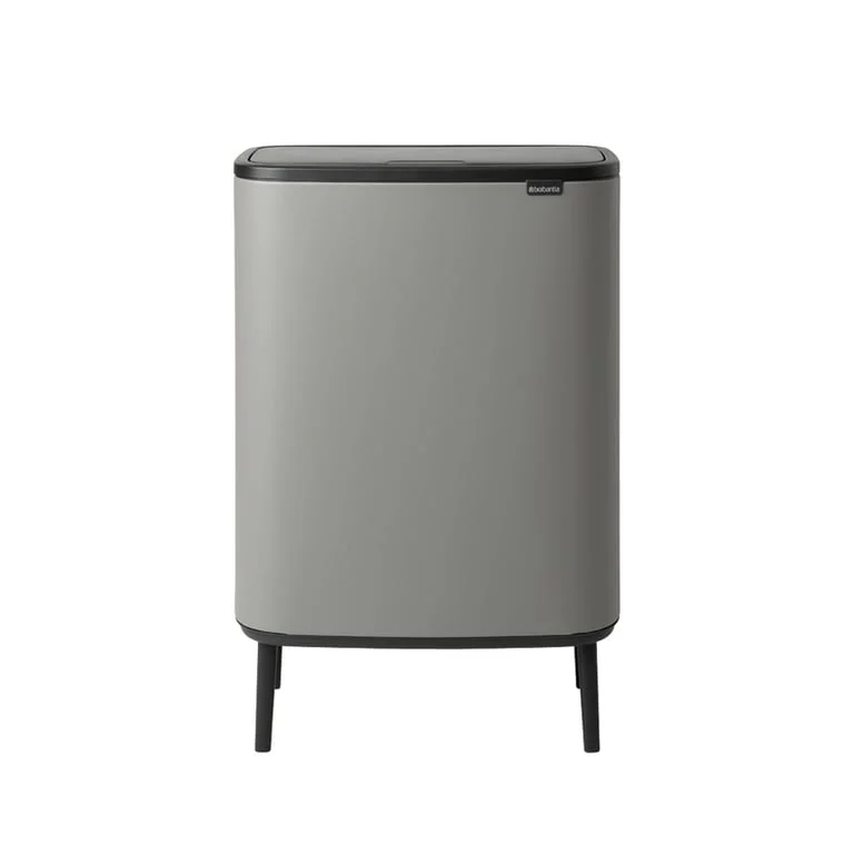 Bo Touch Bin Hi Brabantia, 2 x 30 litre, Plastic Buckets Mineral Concrete Grey