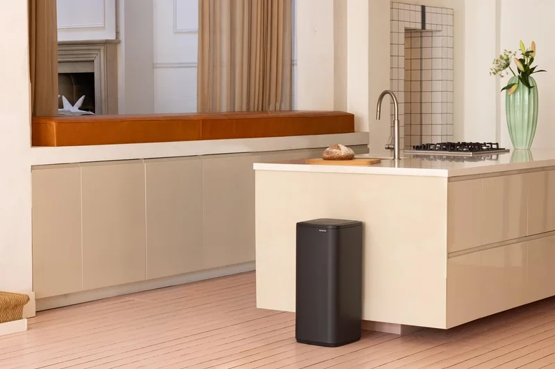 Waste Bin Brabantia Bo Touch 30L, Mineral Infinite Grey