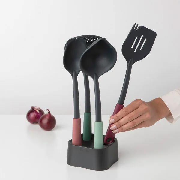 Kitchen Utensils Set plus Stand Brabantia Tasty+