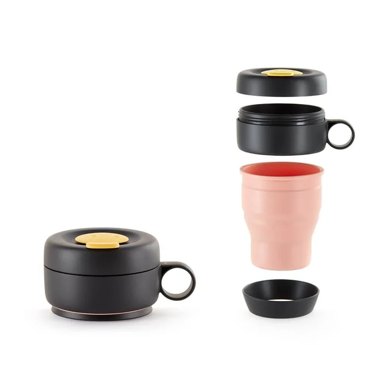 Чаша сгъваема Lekue On The Go Coral 350ml