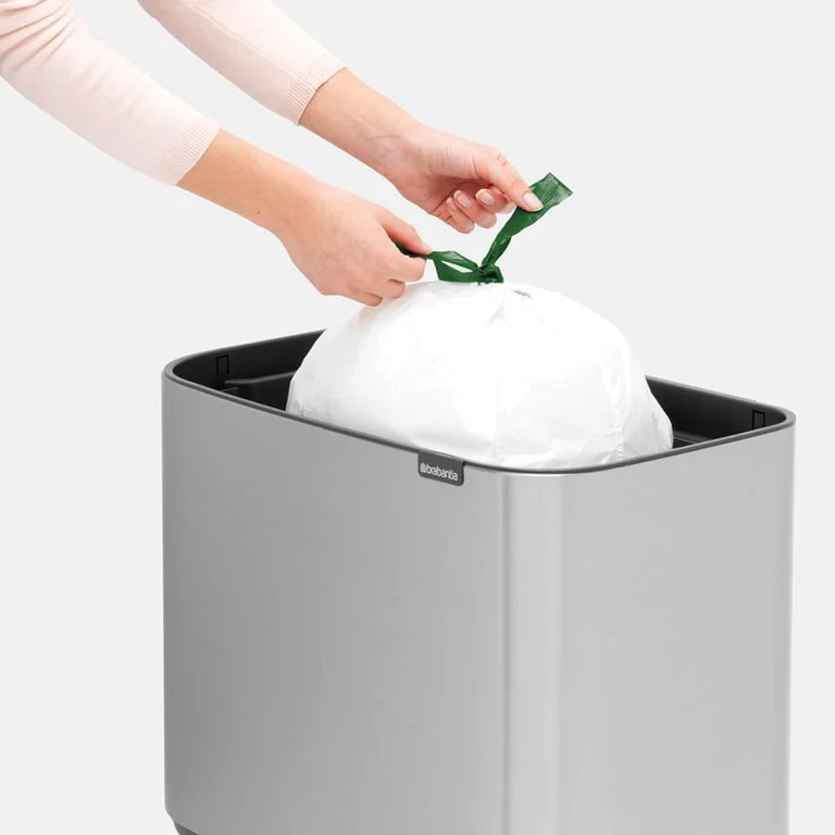 Кош за смет Brabantia Bo Touch 36L, Matt Steel Fingerprint Proof