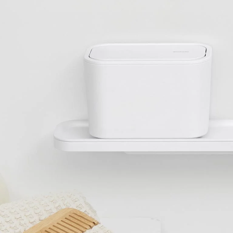 Bathroom Waste Caddy Brabantia MindSet Mineral Fresh White