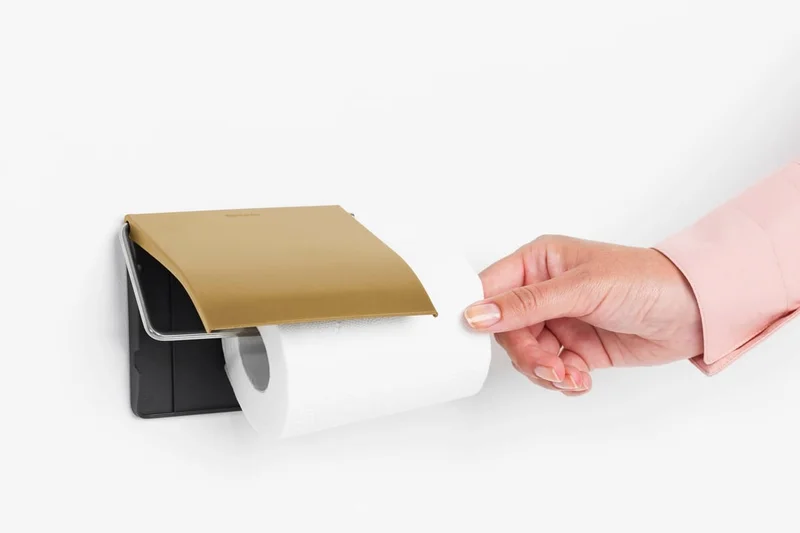 Toilet Roll Hanger Brabantia ReNew Warm Gold